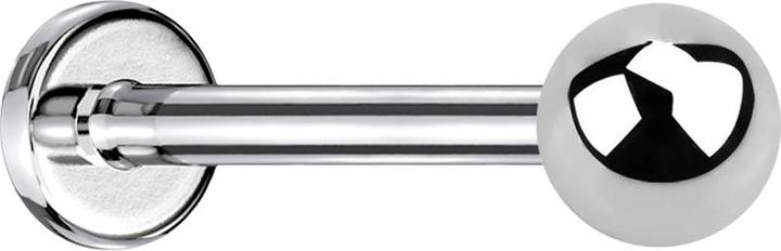 Produktbild Star Piercing Micro Labret silber mit Kugel (ohne Messing, Chirurgenstahl 316L)