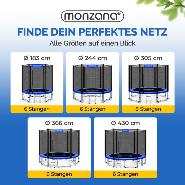 Produktbild Monzana Sicherheitsnetz Trampolin