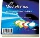 Produktbild MediaRange CD/DVD Papierhüllen farbig mit Sichtfenster