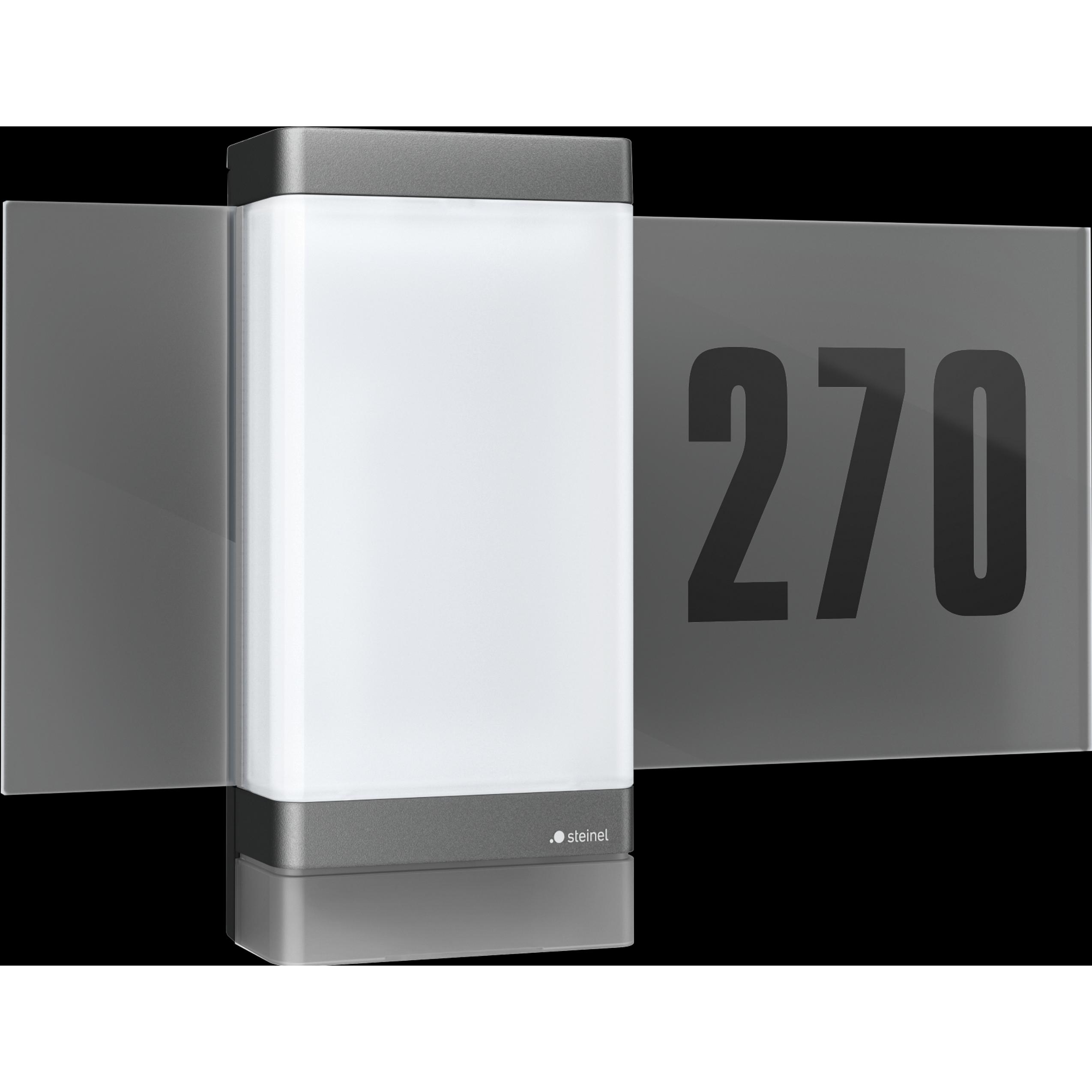 Steinel, Fassadenbeleuchtung, 067205 - Wandleuchte 7.8 W 600 lm 3000 K Bewegungsmelder (600 lm, IP44)