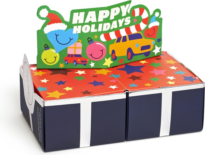 Image du produit Happy Socks Coffret cadeau Holiday Time (paquet de 4, 36 - 40)