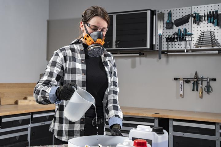 Produktbild wolfcraft wolfcraft 1 Halbmaske mit Wechselfilter A1 (CE) (A1, 1 x)