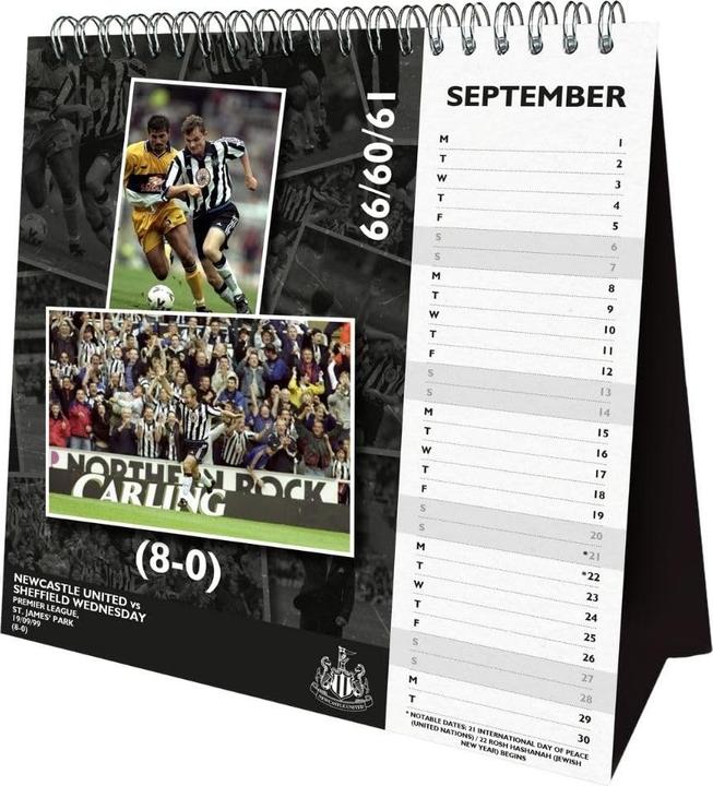 Produktbild Newcastle United FC Tischkalender Memorable Moments 2025