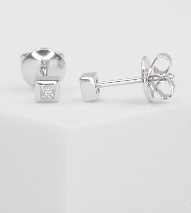 Image du produit Muau Boucles d'oreilles (Or blanc)