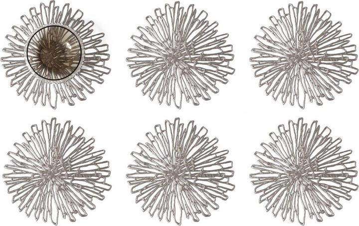 Produktbild Chilewich - Glasuntersetzer Bloom metallic (6x, Glasuntersetzer)