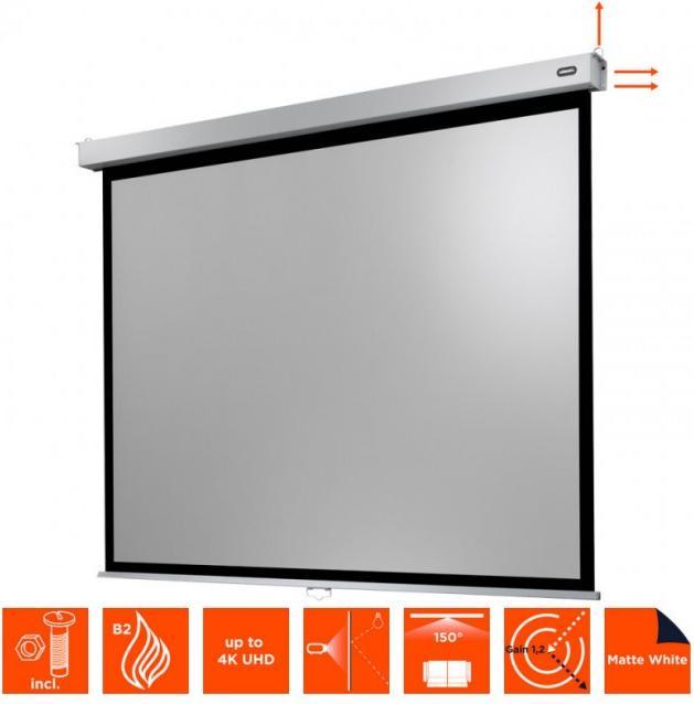 Actual product image Celexon Manual Professional Plus Data format - Canvas - Ceiling mounting possible, suitable (89", 4:3)