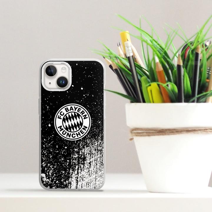 Produktbild DeinDesign Silikon Hülle für Apple iPhone 14 Handyhülle Case Smartphone Schutzhülle FC Bayern München FCB (Apple iPhone 14)
