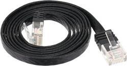 Immagine prodotto Tecline Cavo patch UTP cat. 6. slim-line. 0.25m. nero Per 10 Gigabit/s, senza alogeni, con extra slim (U/UTP, CAT6, 0.25 m)