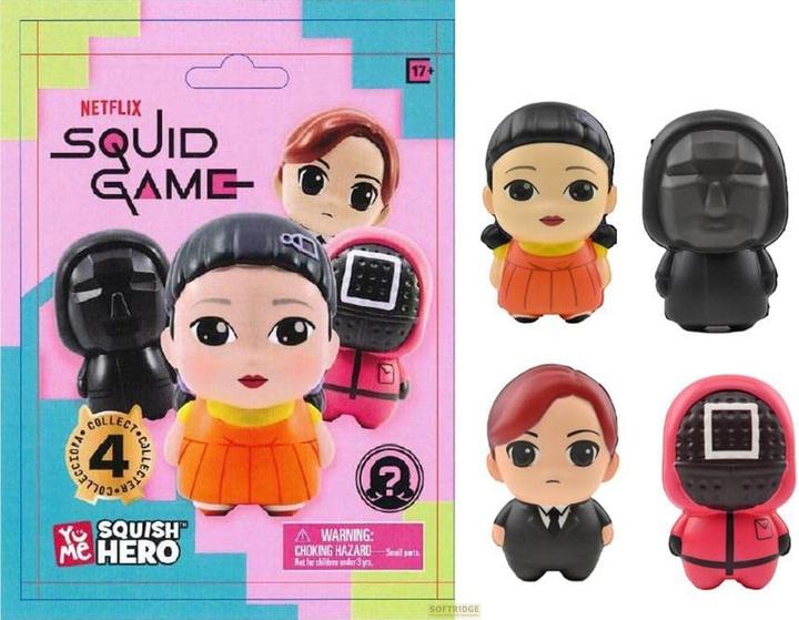 Actual product image YuMe Squid Game Squish Hero anti-stress figure (random model)
