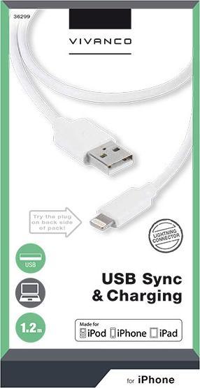 Produktbild Vivanco Lightning – USB A (1.20 m, USB 2.0)