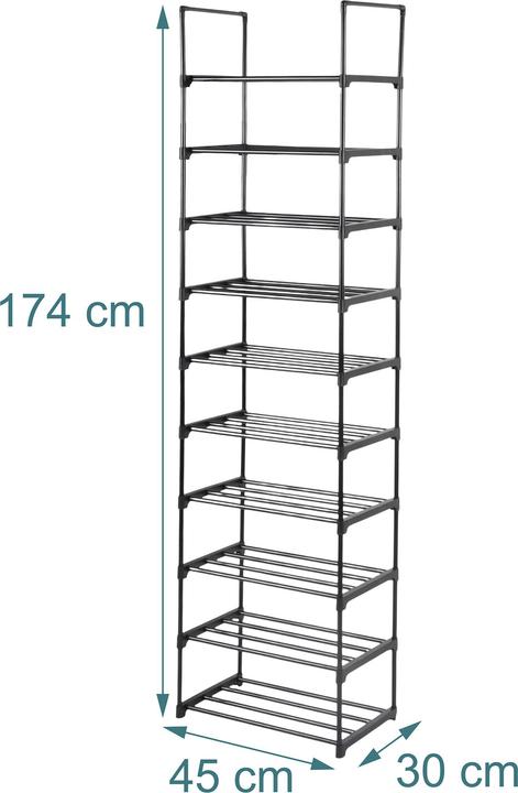 Productafbeelding Relaxdays Schuhregal (45 x 30 x 174 cm)