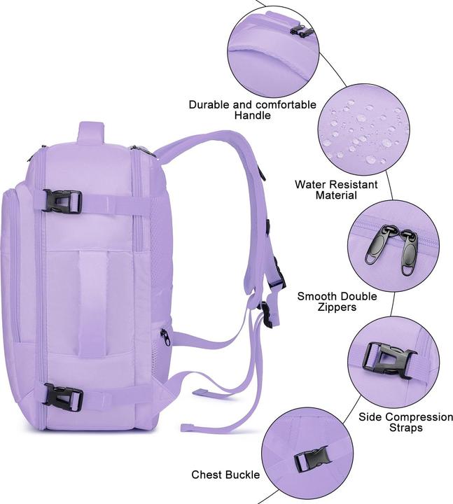 Produktbild Only-Bags.Store Handgepäck-Rucksack mit separatem Ein-Zoll-Computerfach (20 l)