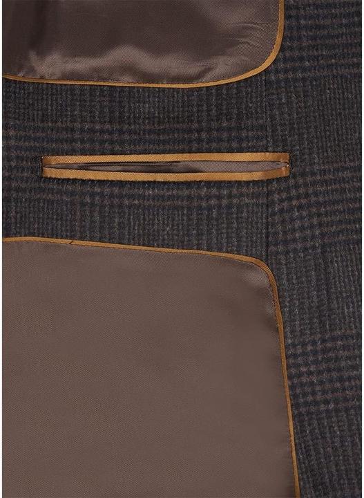 Actual product image Hackett Wool Cashmere Check Coat