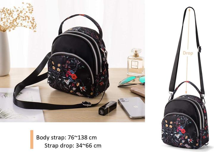 Produktbild Only-Bags.Store Kleine Umhängetasche Handtasche Umhängetasche Tragetasche Mini-Rucksack Nylontasche