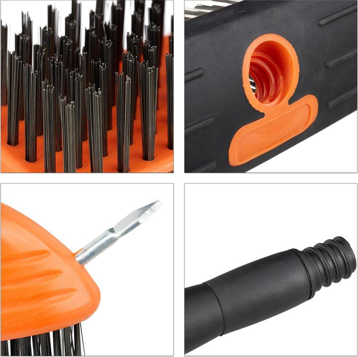 Actual product image Relaxdays Joint Brush Set With Telescopic Handle