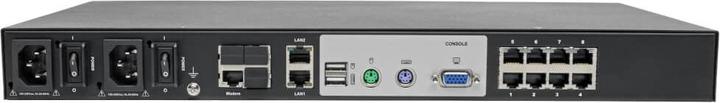 Produktbild Eaton TIPPLITE 8-Port Cat5 KVM over IP Switch with Virtual Media - 1 Local & 1 Remote User 1U Rack-M