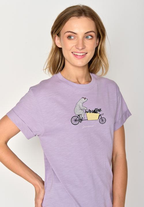 Actual product image Greenbomb Women's Bike Cargo Raccoon Stop T-Shirt (S)