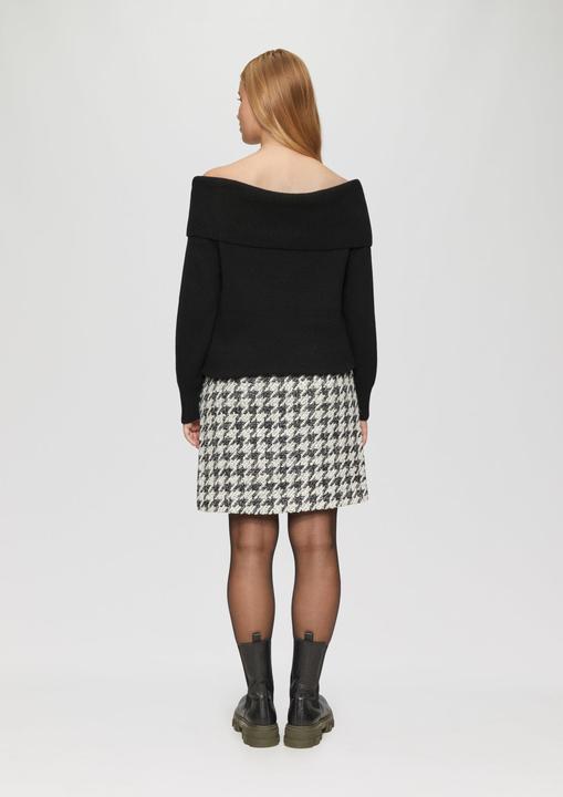 Produktbild S.Oliver Strickpullover Off-Shoulder Strickpullover mit Rippbündchen (36)