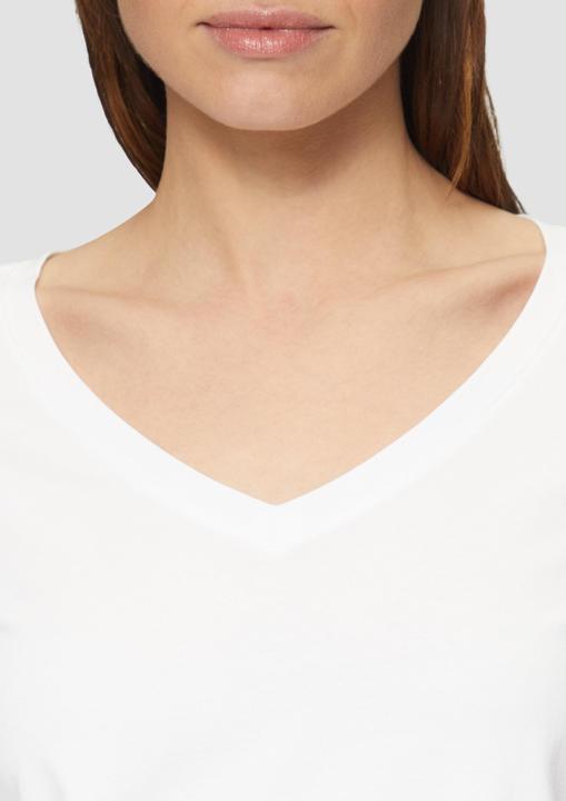 Produktbild S.Oliver T-Shirt Jerseyshirt mit V-Ausschnitt und 3/4-Ärmeln (34)