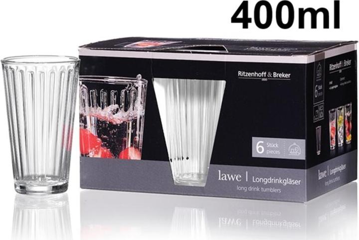 Produktbild Ritzenhoff Longdrinkgläser 6er Set (0.40 l, 6 x)