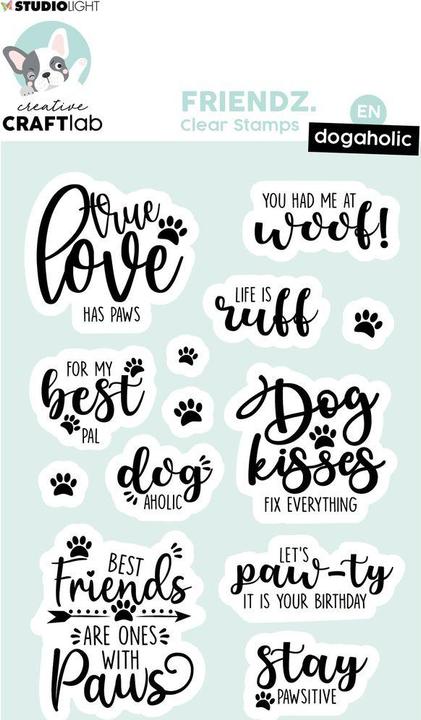 Produktbild art by marlene Creative Craftlab | Friendz silikonstempeln Dogaholic