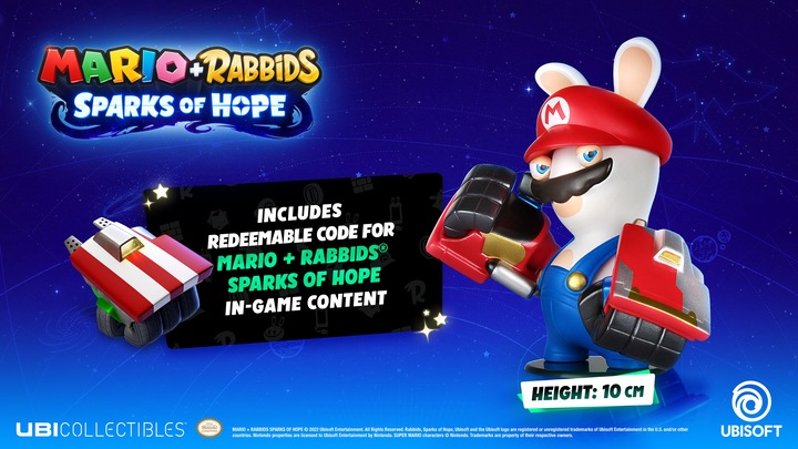 Actual product image Ubisoft Mario + Rabbids Sparks Of Hope Rabbid Mario Figure