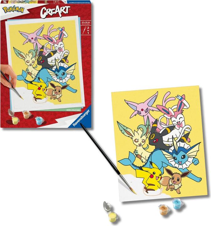 Actual product image Ravensburger CreArt Adults Trend Pokémon - All-time Favorites