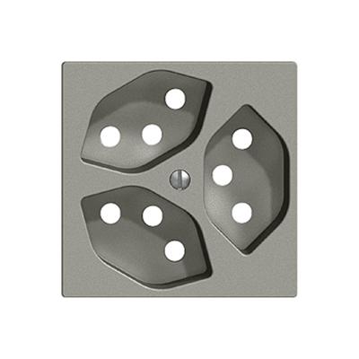 Immagine prodotto Feller EDIZIO DUE set di coperture prese3xT13 grigio scuro