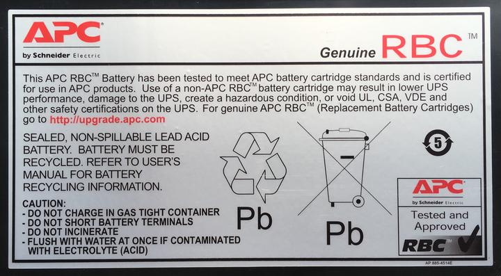 Produktbild APC Ersatzbatterie Nr. 123
