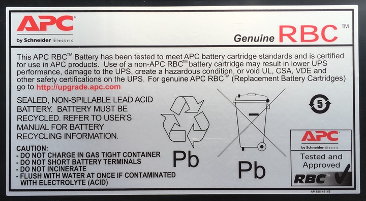 Produktbild APC Ersatzbatterie Nr. 123