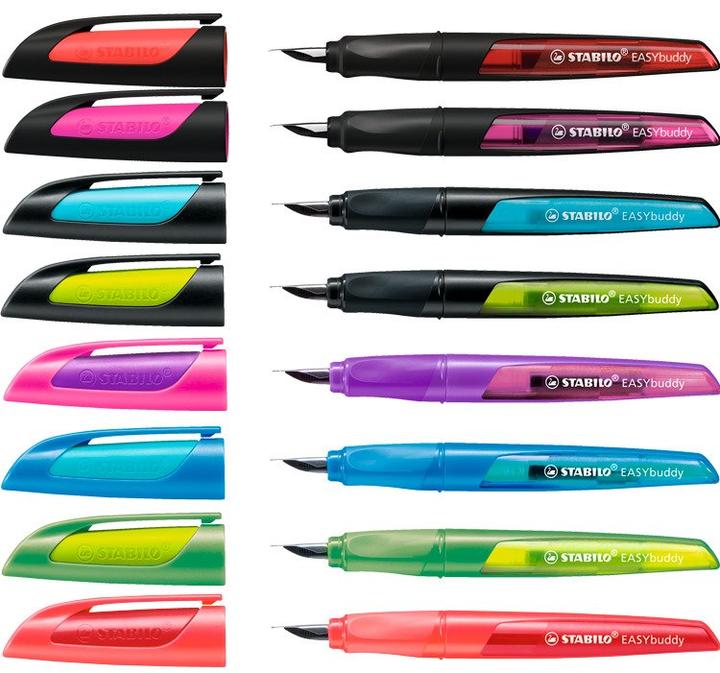 Actual product image STABILO EASYbuddy school fountain pen with standard nib (Black, Yellow, 1 x)