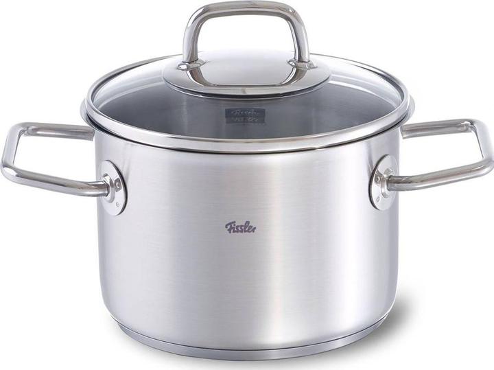 Immagine prodotto Fissler pentola viseo a induzione con coperchio in metallo acciaio inox 24 cm Ø 5,7 L (24 cm, Pentola, Acciaio inossidabile)