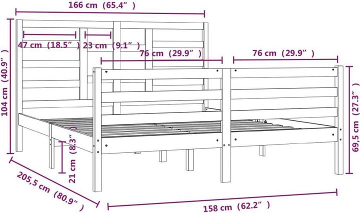 Produktbild vidaXL Serafina (160 x 200 cm)
