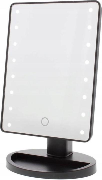 Produktbild Extralink Schminkspiegel, Schwarz Beleuchtet mit Standfuss