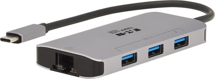 Actual product image Eaton 3-Port USB-C Hub - USB 3.2 Gen 1 3 USB-A Ports GbE Thunderbolt 3 100W PD Charging Al (USB-C, 3 ports)