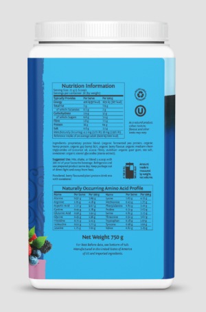 Actual product image Sunwarrior Warrior Blend Organic (Berry, 1 pcs., 750 g)