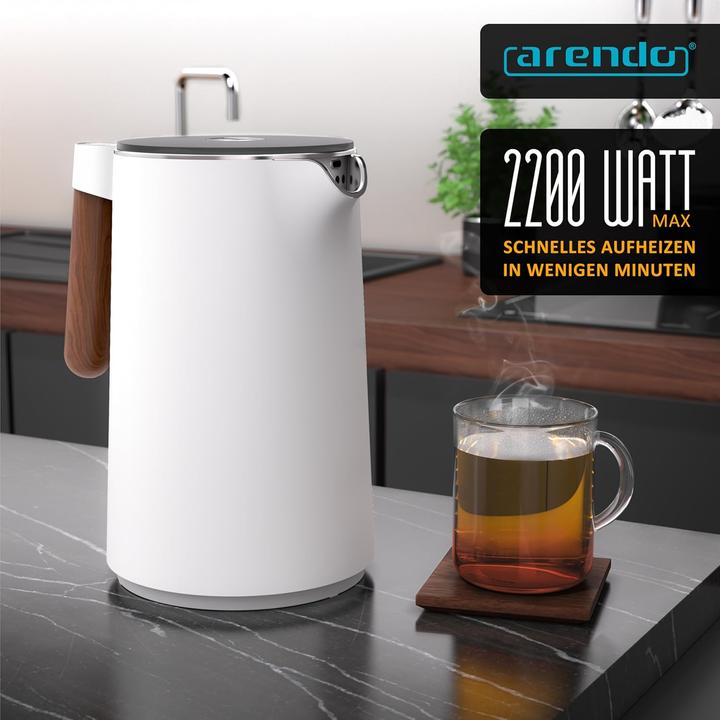 Immagine prodotto Arendo Wasserkocher mit Temperatureinstellung (1.50 l)