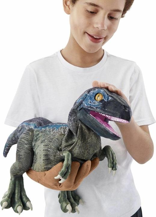 Actual product image Jurassic World Real FX Baby Blue