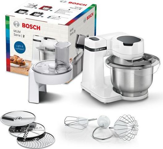 Produktbild Bosch Hausgeräte Serie 2 MUMS2EW01 food processor Stainless steel, White (700 W)
