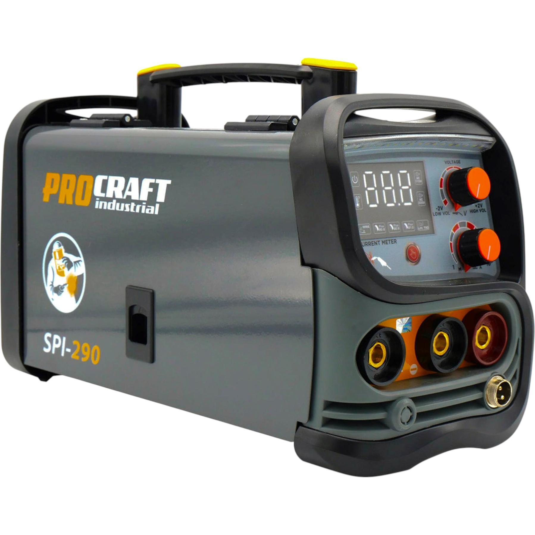 Procraft, Saldatrice, SPI-290 Kombi Inverter Schweissgerät 3,8 kW Fülldraht Co Flux MMA TIG Lift