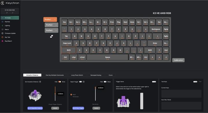 Produktbild Keychron K2 HE (US, Kabellos, Kabelgebunden)