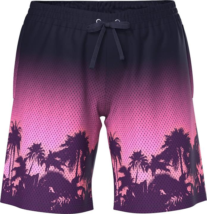 Immagine prodotto Ulla Popken Shorts sportivi in mesh con palme, taglio della gamba ampio e cintura elastica (46)