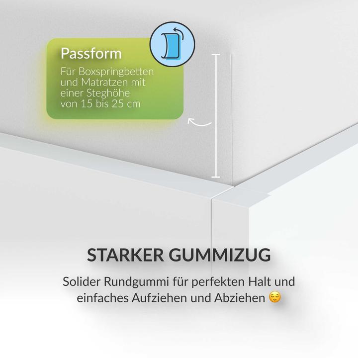 Produktbild Etérea Microfaser Jersey Spannbettlaken (100 x 200 cm, 90 x 200 cm)