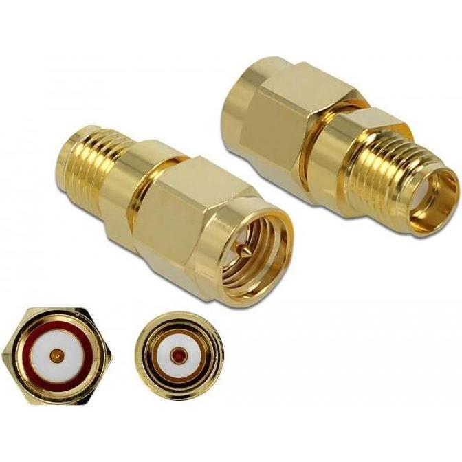Delock 10 GHz Antennenadapter, Elektronikkabel + Stecker, Gold