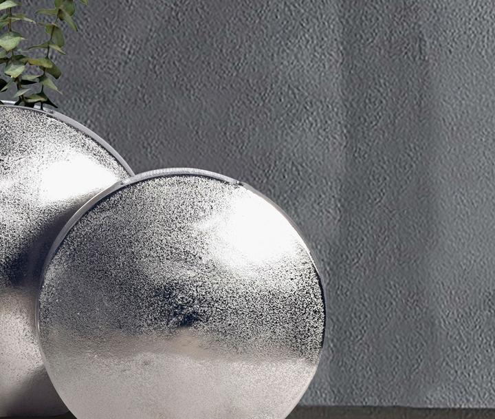 Produktbild FineBuy Vase 2er Set Blumenvase Aluminium Tischvase Dekovase Modern Rund (2x)