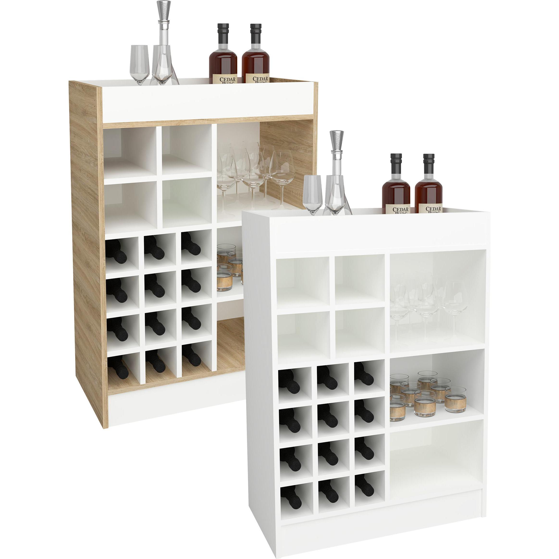 VCM, Weinregal, Weinschrank Masse ca. H. 100 x B. 70 x T. 38 cm Küchenregal Regal Weinregal - Esilo (100 x 70 x 38 cm)