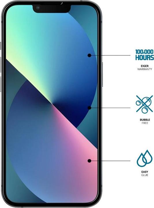 Actual product image Eiger Mountain Glass Clear Edge (1 Piece, Apple iPhone 14, Apple iPhone 13, Apple iPhone 13 Pro)