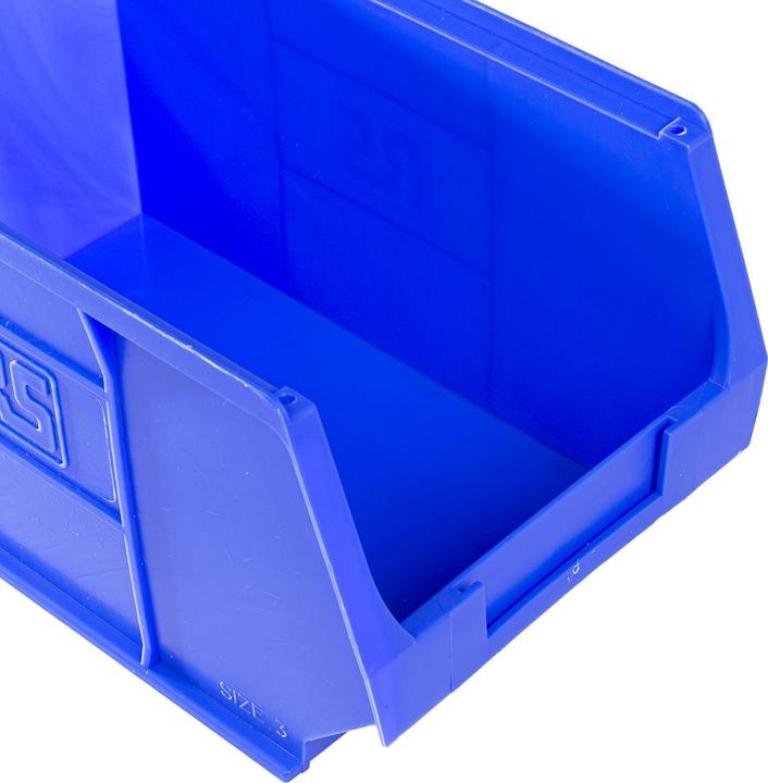 Actual product image RS PRO Blue polyprop storage bin,150x240x130mm