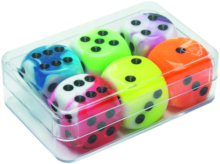 Weible Dice Flashy ass. 6 piece