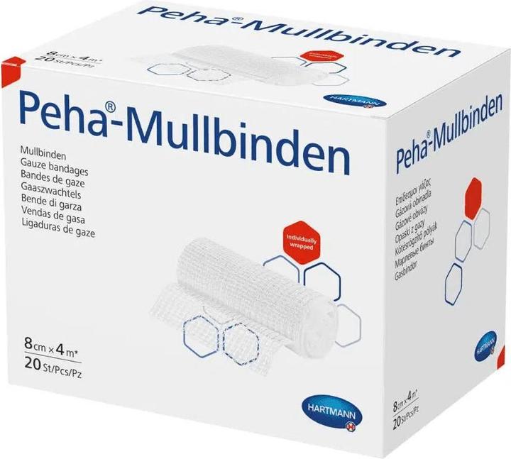 Produktbild Hartmann Mullbinden 4 m x 4 cm / 20 Stk.